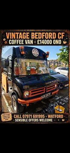Bedford vintage coffee van - bedford,