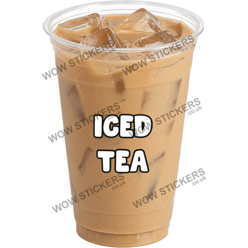 Coffee van sticker iced tea - coffee,