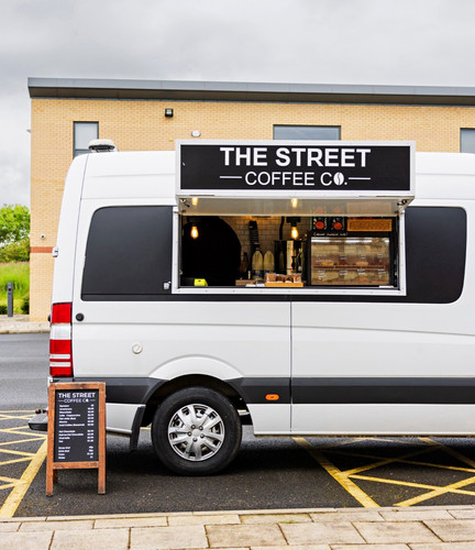 Mobile coffee van fully - mobile,