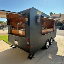 Modern Black Mobile Food Truck