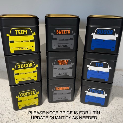 Camper storage tin - camper,