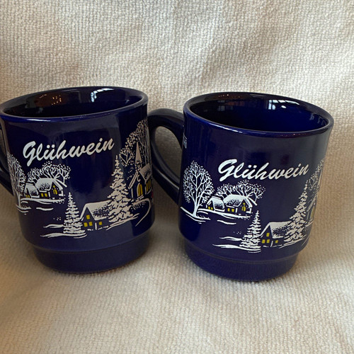 Glühwein ceramic mug set - glühwein,