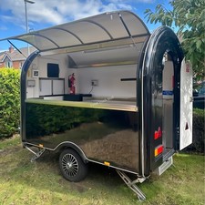 Black Round Top Food Trailer