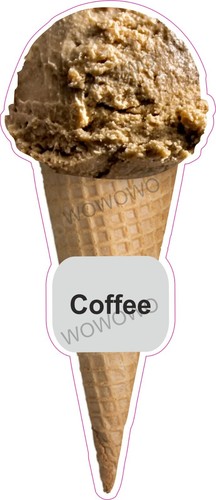 Ice cream van - sticker, coffee