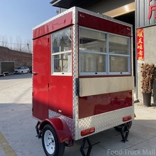 Red Mobile Food Trailer |