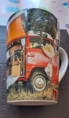 Coffee tea mug - mug, camper