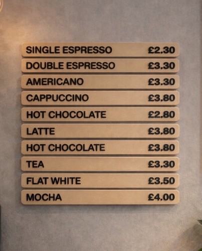 Magnetic coffee menu board for - magnetic,