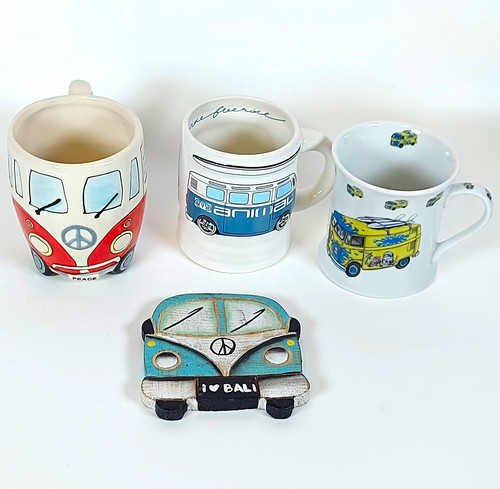 Ceramic volkswagen camper - ceramic, vw