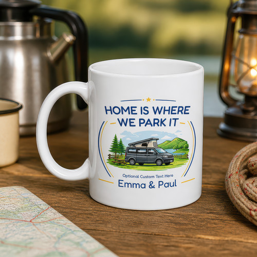 Personalised campervan mug - personalised,