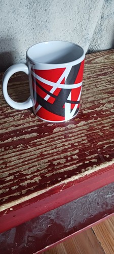 Van halen striped coffee mug - coffee,