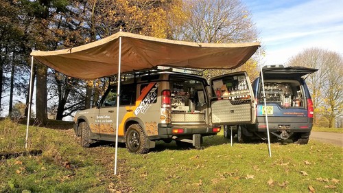 Land rover barista coffee van - land,